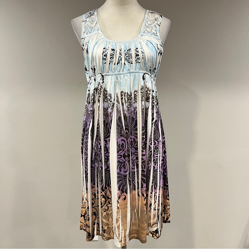 B.Friends Multicolor‎ tie dye Sleeveless mini Dress size medium